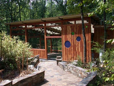 A beautiful wood building